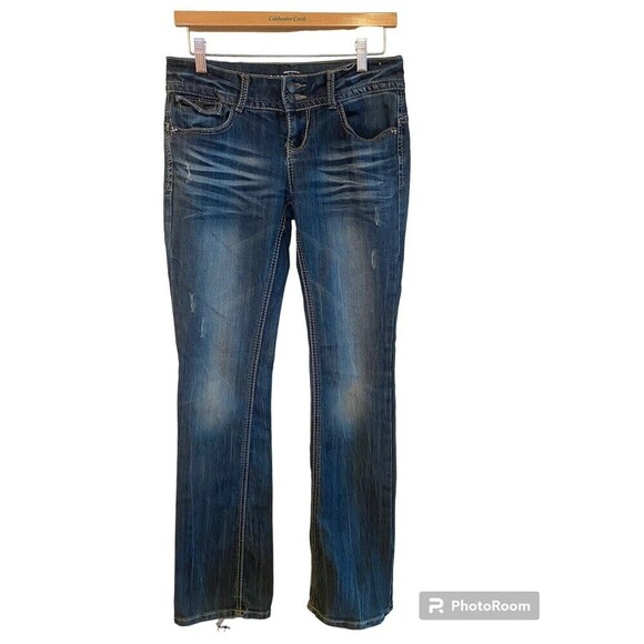 Mossimo Supply Co Bootcut Jeans - Juniors Sz.5 Fit 6 - Picture 1 of 6